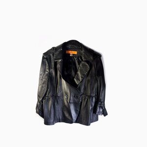 Cynthia Steffe leather jacket Black Soft Leather Jacket Womens Size Large